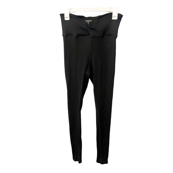 Year Of Ours Black Veronica Ribbed Athletic Leggings - Picture 1 of 4